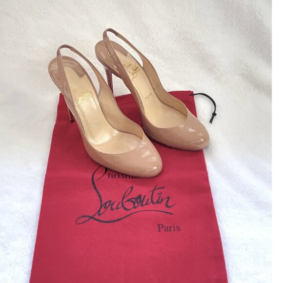 Aic Christian Louboutin Horatio Patent leather red bottom heels 7 - Picture 2 of 11